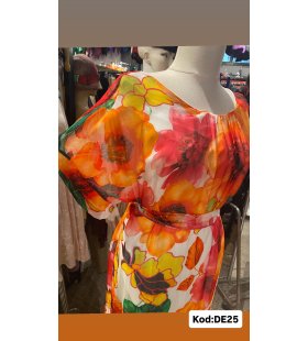 İPEK ŞİFON ELBİSE DE-25