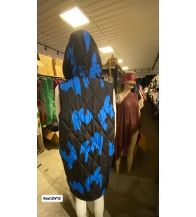 İTALYAN KAPŞONLU DESENLİ YELEK DY12