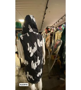 İTALYAN KAPŞONLU DESENLİ YELEK DY16