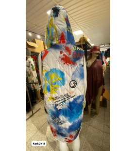 İTALYAN KAPŞONLU DESENLİ YELEK DY18