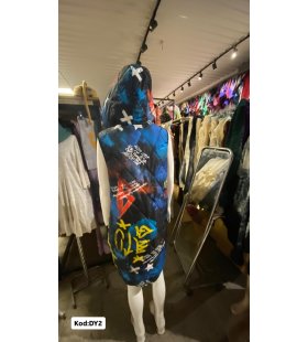 İTALYAN KAPŞONLU DESENLİ YELEK DY2