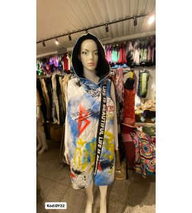 İTALYAN KAPŞONLU DESENLİ YELEK DY22