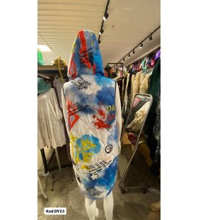 İTALYAN KAPŞONLU DESENLİ YELEK DY23