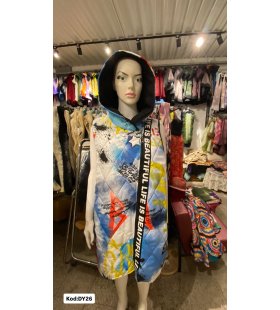 İTALYAN KAPŞONLU DESENLİ YELEK DY26