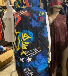 İTALYAN KAPŞONLU DESENLİ YELEK DY4