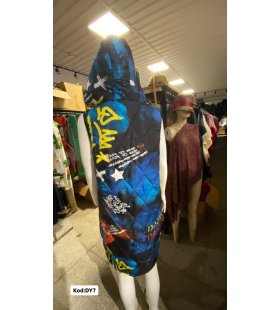 İTALYAN KAPŞONLU DESENLİ YELEK DY7