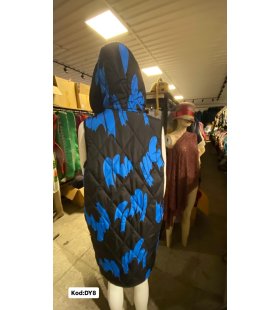 İTALYAN KAPŞONLU DESENLİ YELEK DY8