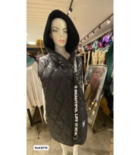 İTALYAN KAPŞONLU ŞİŞME UZUN YELEK ŞY10