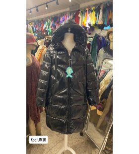 İTALYAN KAPŞONLU UZUN ŞİŞME MONT UM16