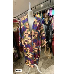 İTALYAN KAŞE DESENLİ UZUN KABAN KK1