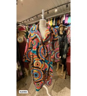 İTALYAN KAŞE DESENLİ UZUN KABAN KK2