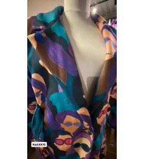 İTALYAN KAŞE DESENLİ UZUN KABAN KK10