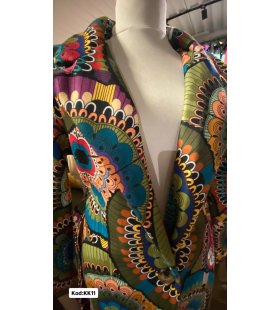 İTALYAN KAŞE DESENLİ UZUN KABAN KK11