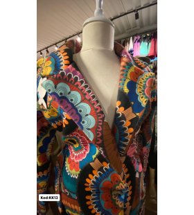 İTALYAN KAŞE DESENLİ UZUN KABAN KK13