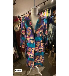 İTALYAN KAŞE DESENLİ UZUN KABAN KK14