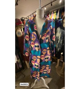 İTALYAN KAŞE DESENLİ UZUN KABAN KK15