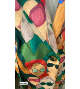 İTALYAN KAŞE DESENLİ UZUN KABAN KK3