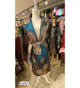 İTALYAN KAŞE DESENLİ UZUN KABAN KK4