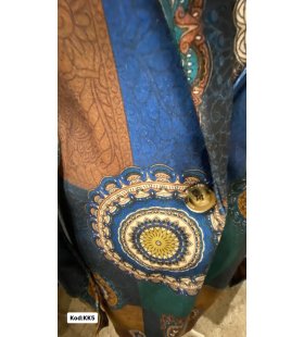 İTALYAN KAŞE DESENLİ UZUN KABAN KK5