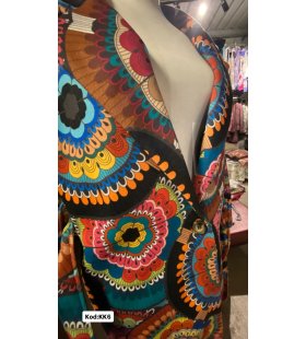 İTALYAN KAŞE DESENLİ UZUN KABAN KK6