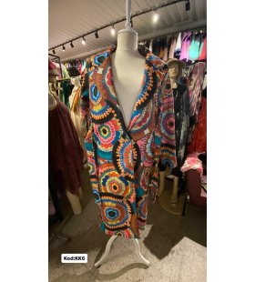 İTALYAN KAŞE DESENLİ UZUN KABAN KK6