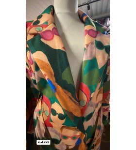 İTALYAN KAŞE DESENLİ UZUN KABAN KK9