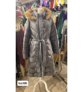 İTALYAN KÜRK KAPŞONLU ŞİŞME MONT KM5