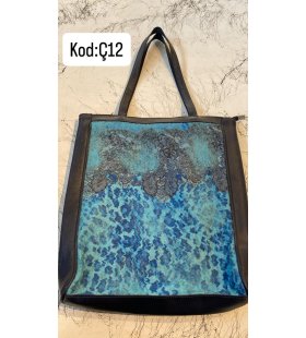 KEÇE İŞLEMELİ DERİ ÇANTA KOD:Ç12