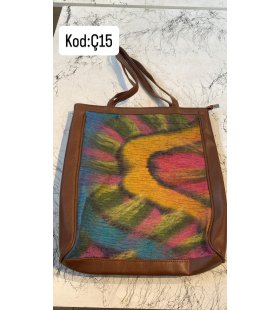 KEÇE İŞLEMELİ DERİ ÇANTA KOD:Ç15