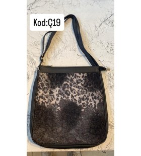 KEÇE İŞLEMELİ DERİ ÇANTA KOD:Ç19